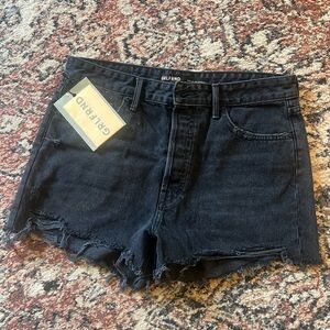 GRLFRND Dark Denim Jean Shorts
